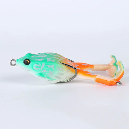 Isca de Superfície Soft Frog Topwater – Double Prop Legs 8 cm – Jungle Strike