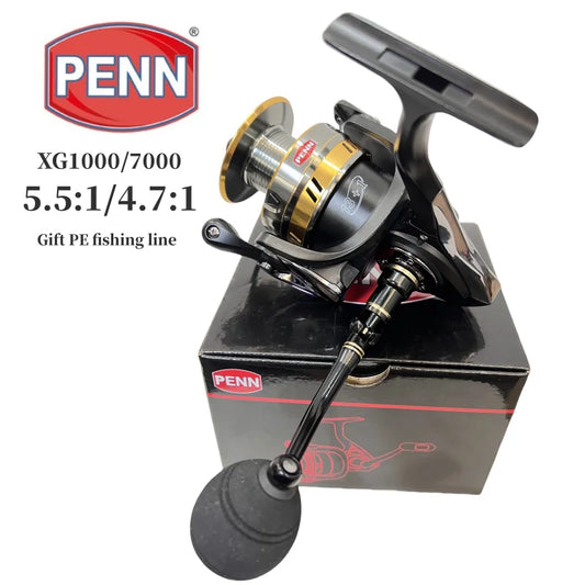 Molinete PENN XG1000 / XG7000 – 5.5:1 • 13+1 Rolamentos • Drag 20 kg • Resistência e Suavidade para Mar e Lago