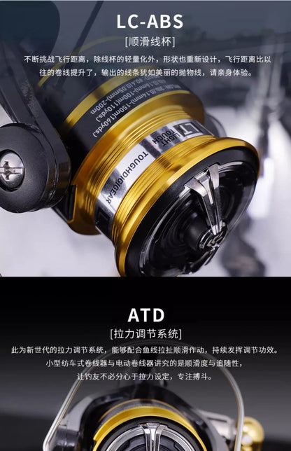 Molinete DAIWA CROSSFIRE aLT 2023 – 5.3:1 | Corpo Metálico Leve, Drag 5–12 kg e Carretel ABS de Alta Resistência