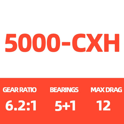 24 DAIWA REVROS CS LT Spinning Fishing Reel Baitcasting Reel 5+1BB Drag 5-12KG Low Gear Ratio Saltwater Wheels